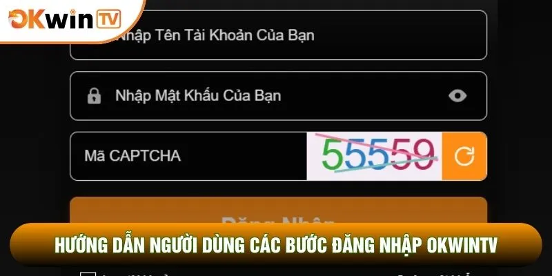 Hướng dẫn người dùng các bước đăng nhập OKWINTV 