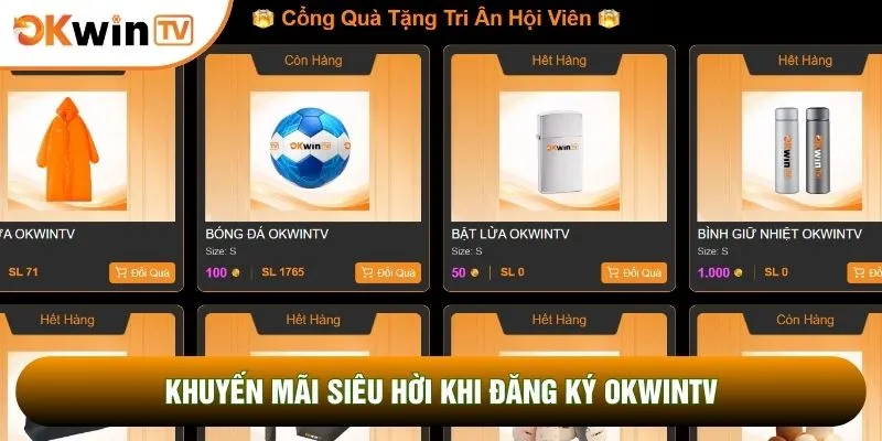Khuyến mãi siêu hời khi đăng ký OKWINTV 